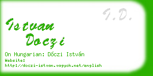 istvan doczi business card